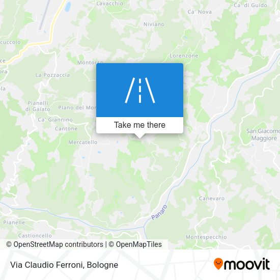Via Claudio Ferroni map