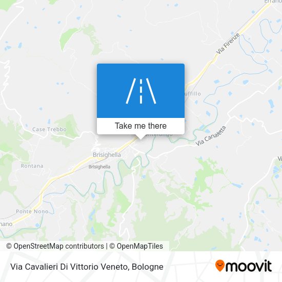 Via Cavalieri Di Vittorio Veneto map