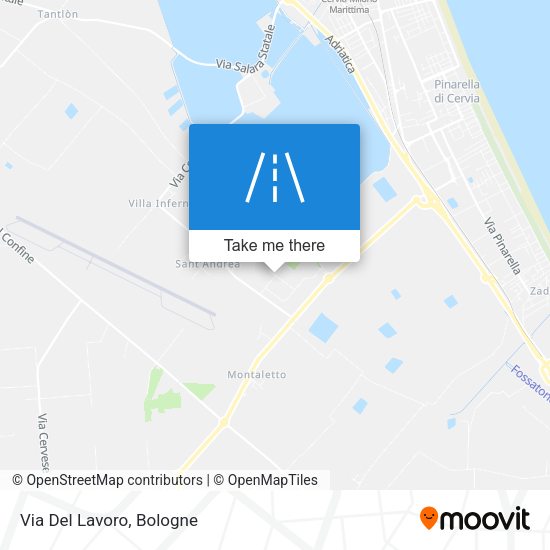 Via Del Lavoro map