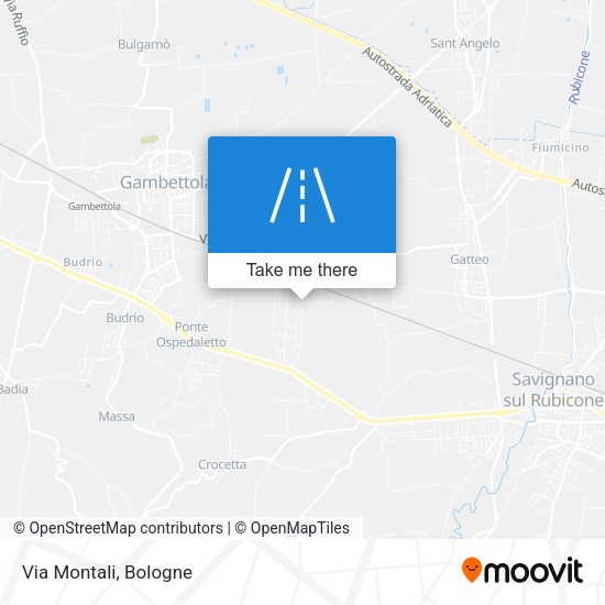 Via Montali map
