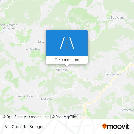Via Crocetta map