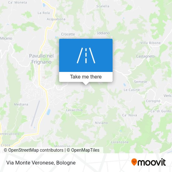 Via Monte Veronese map