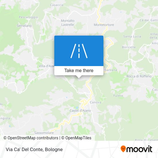 Via Ca' Del Conte map