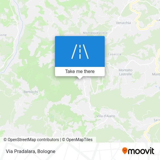 Via Pradalara map