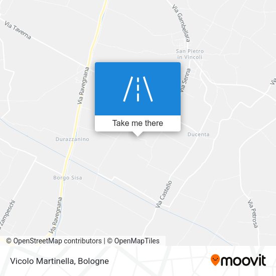 Vicolo Martinella map