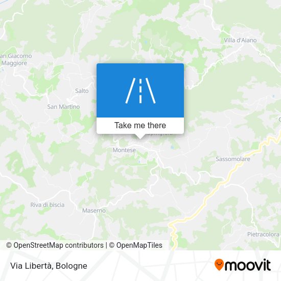 Via Libertà map