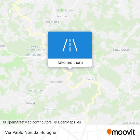 Via Pablo Neruda map