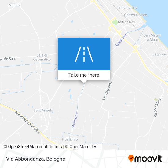 Via Abbondanza map