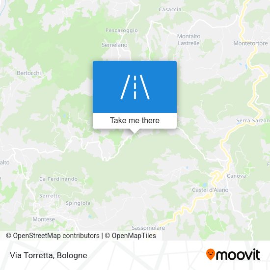 Via Torretta map