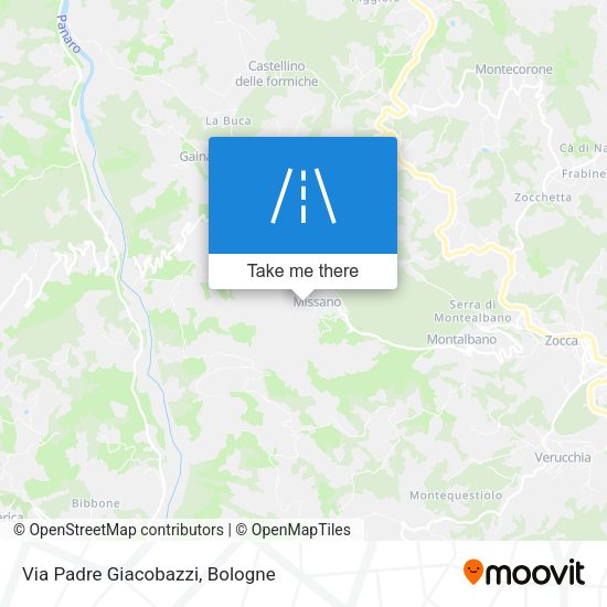 Via Padre Giacobazzi map