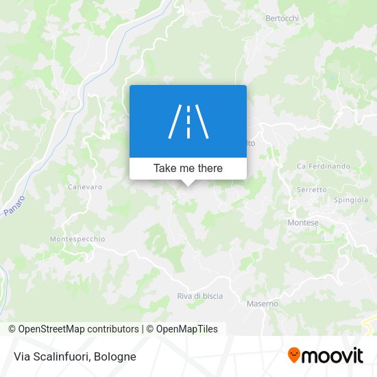 Via Scalinfuori map