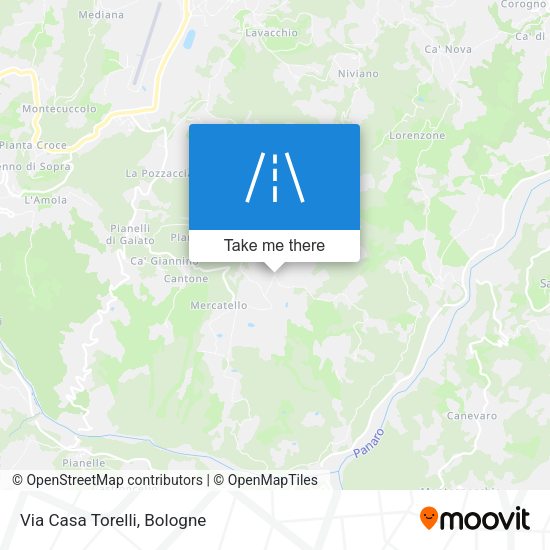 Via Casa Torelli map
