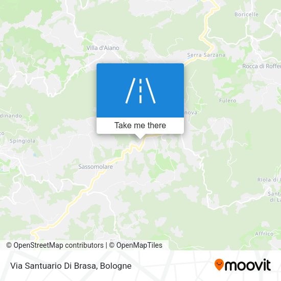 Via Santuario Di Brasa map