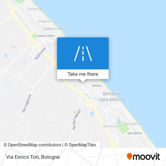 Via Enrico Toti map