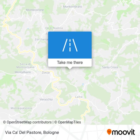 Via Ca' Del Pastore map