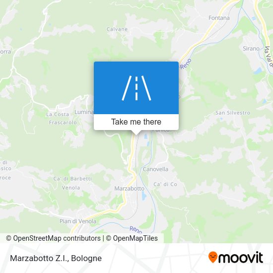 Marzabotto Z.I. map