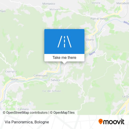 Via Panoramica map