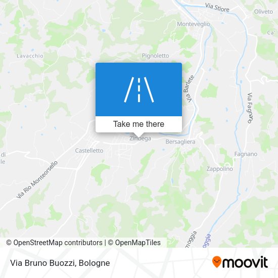 Via Bruno Buozzi map