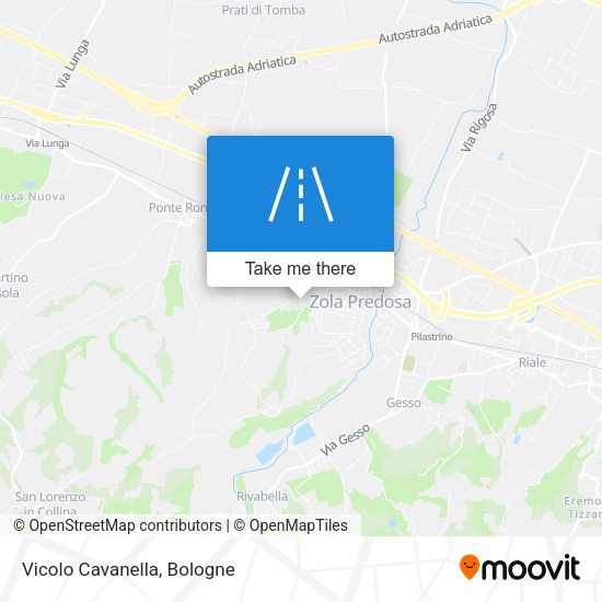 Vicolo Cavanella map