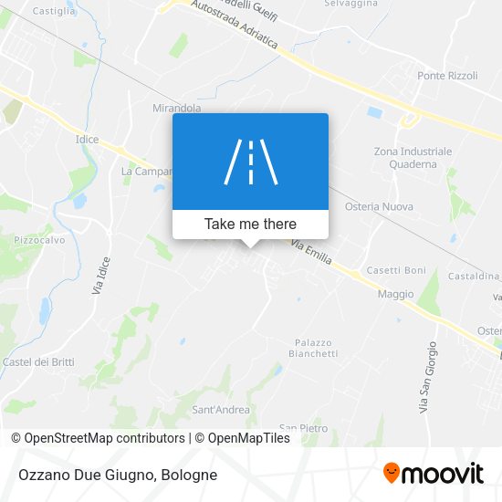 Ozzano Due Giugno map