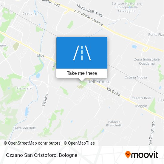 Ozzano San Cristoforo map