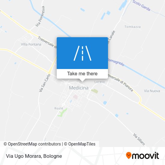 Via Ugo Morara map