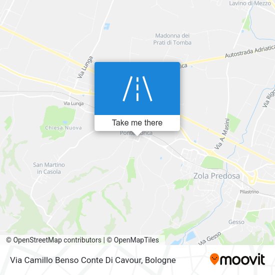 Via Camillo Benso Conte Di Cavour map