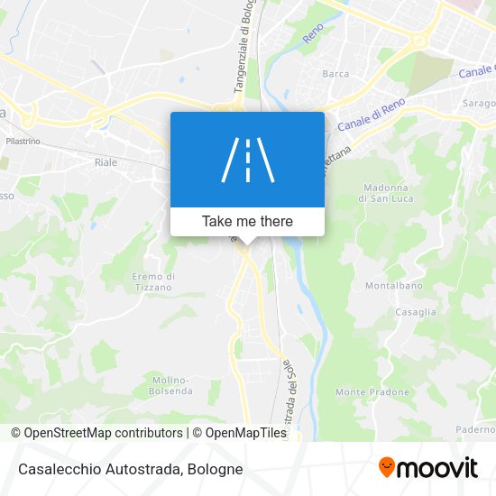 Casalecchio Autostrada map