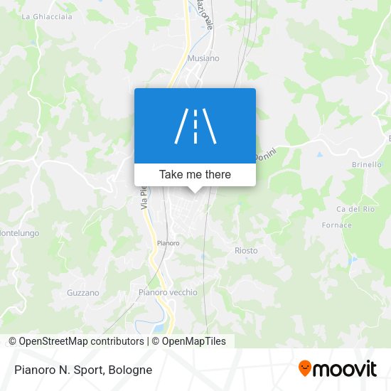 Pianoro N. Sport map