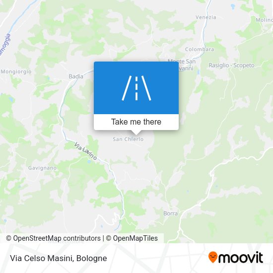 Via Celso Masini map