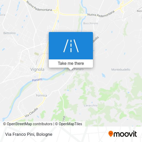 Via Franco Pini map