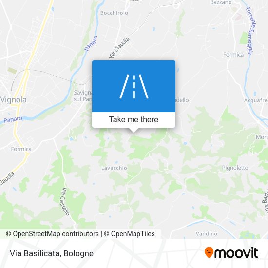 Via Basilicata map