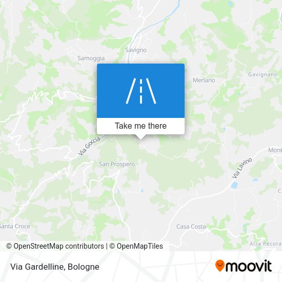 Via Gardelline map