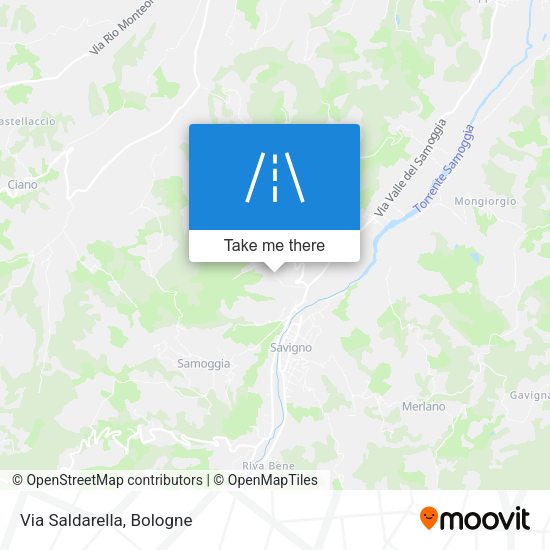 Via Saldarella map