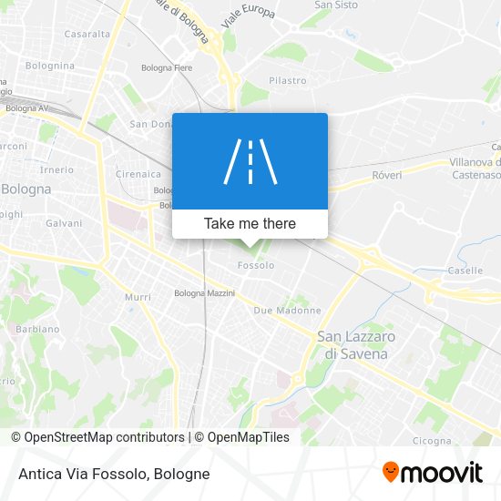 Antica Via Fossolo map