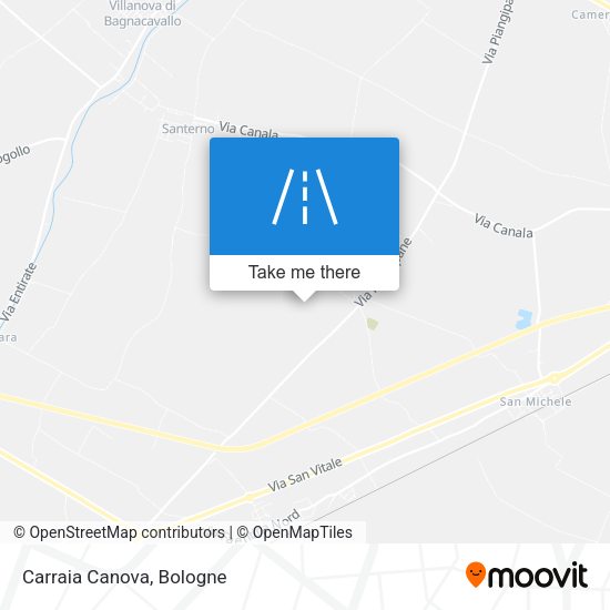 Carraia Canova map