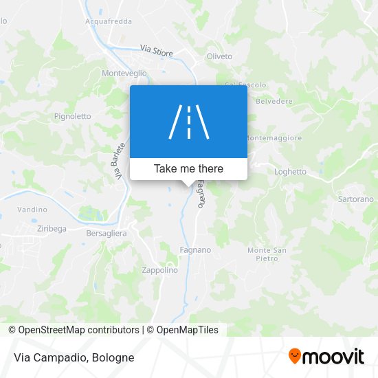Via Campadio map