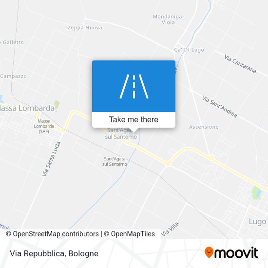 Via Repubblica map