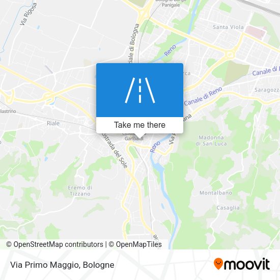 Via Primo Maggio map