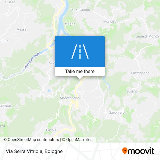 Via Serra Vitriola map