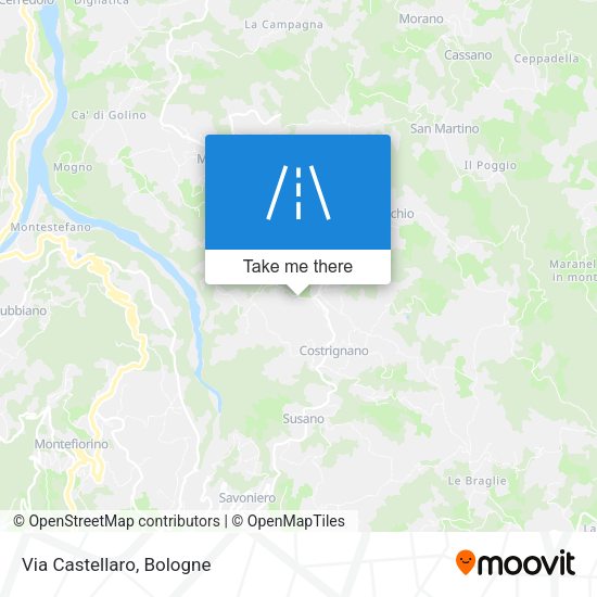 Via Castellaro map
