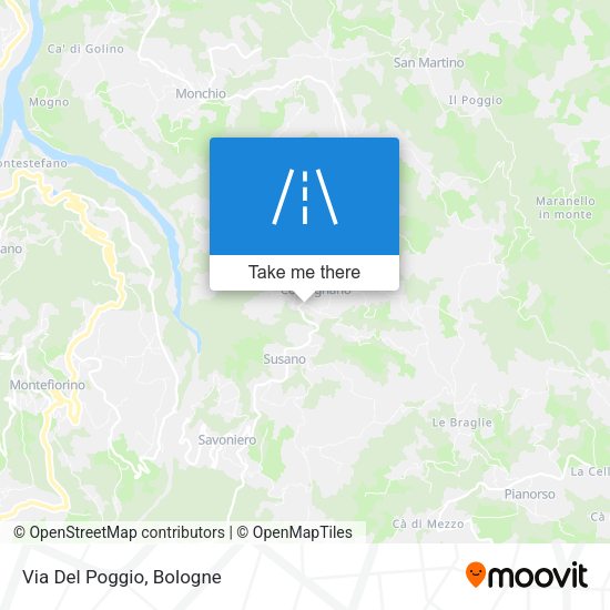 Via Del Poggio map