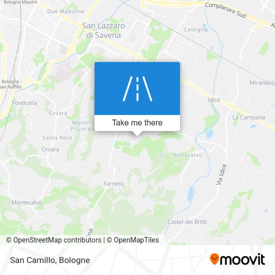 San Camillo map