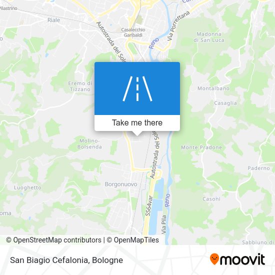 San Biagio Cefalonia map