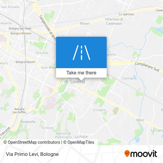 Via Primo Levi map