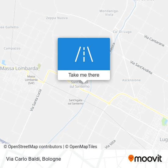 Via Carlo Baldi map
