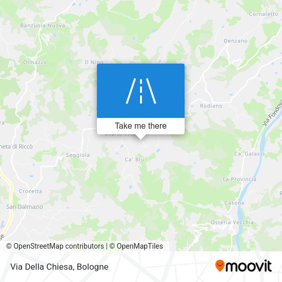 Via Della Chiesa map