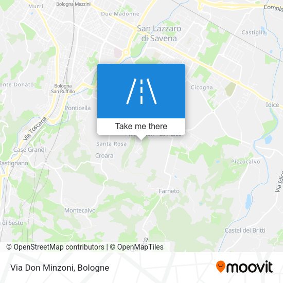 Via Don Minzoni map