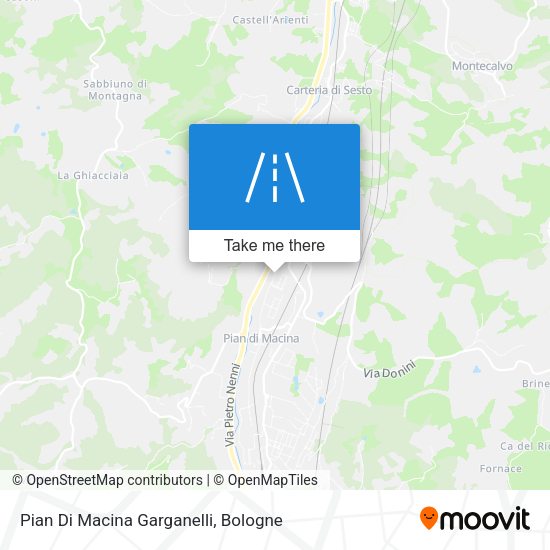 Pian Di Macina Garganelli map