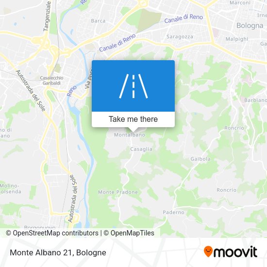Monte Albano 21 map